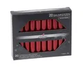 Stumpenkerzen Baumkerzen Edelglanz Rubin Rot 95 x Ø 13 mm, 20 Stück