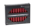 Steinhart Kerzen Adventskerze Baumkerzen Edelglanz Rubin Rot 95 x Ø 13 mm, 20 Stück
