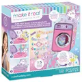 Make It Real: Purr-FECT Wash 'N Bead Armbänder – 141-teilig, DIY-Schmuck-Bastelset, Design-Make 5 Charm-Armbänder, Spin to Style, Perlenreinigung, Kinder ab 8 Jahren