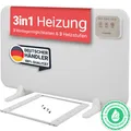 Heidenfeld 3in1 Infrarot Tischheizung Infrarotheizung Timerfunktion Heizung 120W