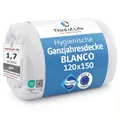 Kinderbettdecke 120 x 150 Blanco, Kuschelige Ganzjahresdecke mit Feuchtigkeitsmanagement, Atmungsaktive Duo-Hohlfaser Füllung, Ideale Hygiene für Kinder & Babys, Perfekte Ganzjahres-Bettdecke 120x150