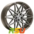 Axxion AX9 platin grau hochglanzpoliert 9x20" ET48 LK5 108 ML 63.4 Alufelgen ...