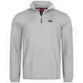 Höhenhorn Fleecepullover Swissfels Herren Strickfleece Pullover Sweatshirt 1/4 Zip für Männer Microfleece-Innenseite, Atmungsaktiv grau XXL