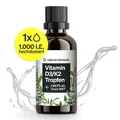 Vitamin D3 K2 Tropfen 50ml flüssig 99,7+% All-Trans K2VITAL® - NATURAL ELEMENTS