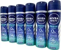 6x Nivea Men Fresh Ocean 48h 0% Aluminium Deo Spray Deodorant Deospray  6x 150ml