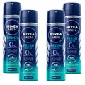 4x 150ml Nivea Men Fresh Ocean 48h Deo Spray OHNE ALUMINIUM Deodorant