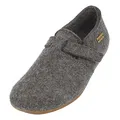 HAFLINGER Everest Focus Filzpantoffel mit verstellbarem Riemen Anthrazit, Gr. 36