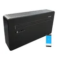AirExchange - Wand-Monoblock-Klimaanlage-Wärmepumpe-INVERTER, 4-in-1 Klimaanlage ohne Außengerät, Heizen, Kühlen, Entfeuchten, Reinigen, 12.000 BTU, bis 80 m², R290, SCHWARZ