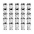 25x F Stecker 7 7,2 7,4 mm breiter Mutter und Dichtring Sat TV Koaxkabel Kabel