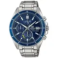 CASIO EDIFICE Chronograph EFS-S510D-2AVUEF, Solaruhr, Armbanduhr, Herrenuhr, Edelstahlarmband, Saphirglas silberfarben
