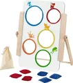Zielwurfspiel für Klein und Groß, beidseitig bespielbar 30 x 45 x 2 cm, Holz,...