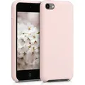 kwmobile Schutzhülle kompatibel mit Apple iPod Touch 6G / 7G (6. und 7.Generation) - Hülle Silikon gummiert - Cover Case in Altrosa - Rosa