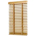 Sekey Jalousie Holzjalousie 50mm Holz jalousien Jalousette Echtholz Anpassbare Jalousie 80x160cm Naturholzfarbe