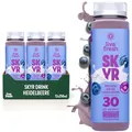 LiveFresh Skyr Drink – Heidelbeere – 30g Protein + Kollagen – Kalorienarm – Ohne Zuckerzusatz – Protein Shake Alternative – 12x250ml