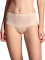 CALIDA Sensual Secrets Slip Damen, High-Waist, breiter, transparenter Spitzenbund lace Parfait pink 40-42