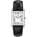 Dugena Damenuhr 4460700 Quadra Classica, Quarz, Edelstahl, Lederarmband, 3 bar - Silber