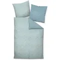 Janine Design Bettwäsche J.D. 155 x 220 cm Satin Steinblau