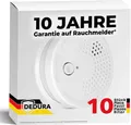Dedura Rauchmelder Set (10 Stück), DIN EN 14604, Rauchwarnmelder inkl. Batterie