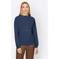 Sweatshirt, Damen, Gr. 36, blau (dunkelblau), 50% Modal, 44% Polyester, 6% Elasthan, RICK CARDONA BY HEINE, unifarben, Rundhals, Langarm, Sweatshirts