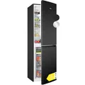 Bomann Kühlschrank mit Gefrierfach | Energieklasse D | 181cm | No Frost | leise 39 dB | Kühl Gefrierkombination No-Frost | 4 Ablagen & 3 Schubladen | 247L Kühlgefrierkombi | KG 7360 schwarz
