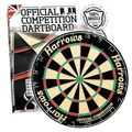 Harrows Dartscheibe, offizieller Wettbewerb, Dartscheibe, offizielle Größe, Dartscheibe mit klammerfreiem Bullseye, kompatibel mit Dartscheibenständer, Dartscheibenleuchte, Dartscheibenschrank