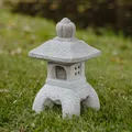 Klassische japanische Steinlaterne Oki Gata-Laterne,H. 35 cm, 10 kg, Frostsicher