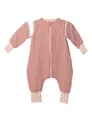 Mababu – Schlafsack mit Füßen 0 5 TOG – Musselin Sommerschlafsack Baby aus 100% GOTS Bio Baumwolle – Umklappbare Bündchen, abnehmbare Ärmel – Babyschlafsack Unisex Größen 70-110cm