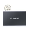 SAMSUNG Portable SSD T7 PC/Mac Festplatte, 2 TB SSD, extern, Titan grey