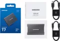 SAMSUNG Portable SSD T7 PC/Mac Festplatte, 2 TB SSD, extern, Titan Grey