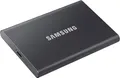 SAMSUNG Portable SSD T7 PC/Mac Festplatte, 2 TB SSD, extern, Titan Grey