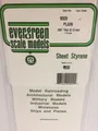 Evergreen EV9009 Weißes Polystyrol 15X30Cm Dicke 0,12Mm (3Stück) Modellbau