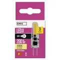 EMOS LED Lampe G4, 1,9 W ersetzt 21 W Glühbirne, G4 Pin Lampe JC 12V, Helligkeit 200 lm, Warmweiß 3000 K, 30000 h Lebensdauer, 300°Abstrahlwinkel