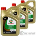 3x 4L CASTROL POWER ULTIMATE 10W50 4T  MOTORRAD ÖL passend für API SN JASO MA2
