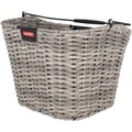 KLICKFIX Vorderradkorb Structura, 34x25x27cm,schilf/grau