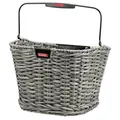 Warenkorb mit geflochtenen Klickfix Structura 16L Clips in Grau mit Griff 34x27x