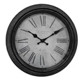Clayre & Eef Wanduhr Wanduhr WESTMINSTER braun mit römischen Zahlen D29cm shabby chic