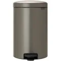 Brabantia Abfalleimer, Platin, Kunststoff, 20 L, 29x46.7x38 cm, Küchen, Küchenausstattung, Mülleimer