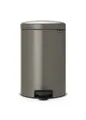 Brabantia 114045 Treteimer mit Inneneimer aus Kunststoff, stahl, Platinum, 20 Liter