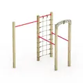 Wickey Fitnessgerät - Fit Base 520 - Outdoor Fitnessstudio, Gym für Zuhause, Klettern und Sport für Jugendliche und Erwachsene im Garten mit Klimmzugstange
