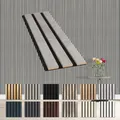 HEXIM Akustikpaneele Musterstück - flexible Lamellenwand Holz MDF Wandpaneele Lamellenverkleidung Wandverkleidung Innendekoration schalldämmend (Chicago Concrete - AP10 / APH10 Musterstück)