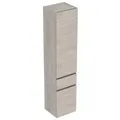 Hochschrank Geberit Renova Plan, 2 Türen, 1 Schublade, 390 x 1800 x 360 mm, Nussbaum hickory hell - 501923001