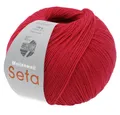 LANA GROSSA MEILENWEIT 100 g SETA Häkelwolle, 400 m (weiche 4-fach Sockenwolle mit Seide-Anteil), 100 g
