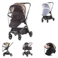 Chipolino Moskitonetz Lux, Insektenschutz, Kinderwagen, Buggy, Reißverschluss, Farbe:schwarz