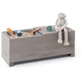 Muddy Buddy Kindersitzbank Discoverer, Hellgrau, Holz, 35x32x83 cm, Fsc, EN 71, Europäischer Sicherheitsstandard, Kinder- & Jugendzimmer, Kindermöbel, Kindersitzmöbel & -tische, Kinderstühle