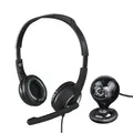 Hama Headset & Webcam Set – Perfekt für Büro, Home-Office & Videoanrufe