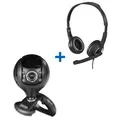 Hama PC-Office Streaming Set, Hama Headset HS-P150 + Webcam C200 HD Qualität