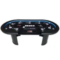 Pokertisch Spieltisch Poker FULL HOUSE LED 215x106x78 9 Personen