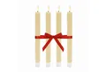 relaxdays LED-Kerze LED Stabkerzen 4er Set, Beige