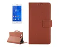 König Design Handyhülle Sony Xperia Z3 Compact, Sony Xperia Z3 Compact Handyhülle Backcover Braun