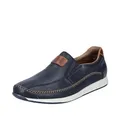 Rieker Herren Slipper 11962-14 blau Gr. 47
